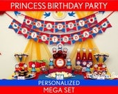 Princess Birthday Party Package Collection Set Mega Personalized Printable // Snow White Princess - B25Pz2