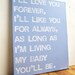 16X20 Canvas Sign - I'll Love You Forever I'll Like You For Always, Baby Blue, Typography word art, Decoration, Gift