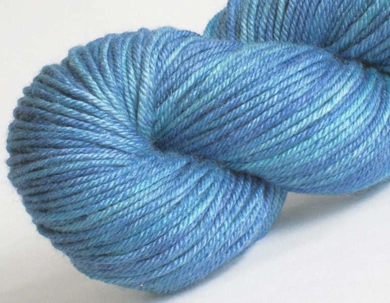 Ocean Breeze Silky DK 50/50 superwash merino / silk hand-dyed yarn