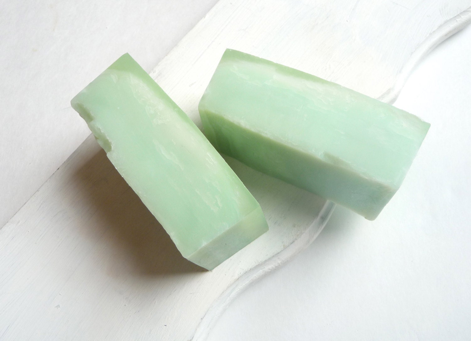 Cucumber Melon Soap, Mint Green Color, Fruity and Unisex Scent - Mylana