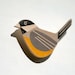 Bird Brooch - Chickadee, Wood Brooch, Black-capped Chickadee, fashion accessory