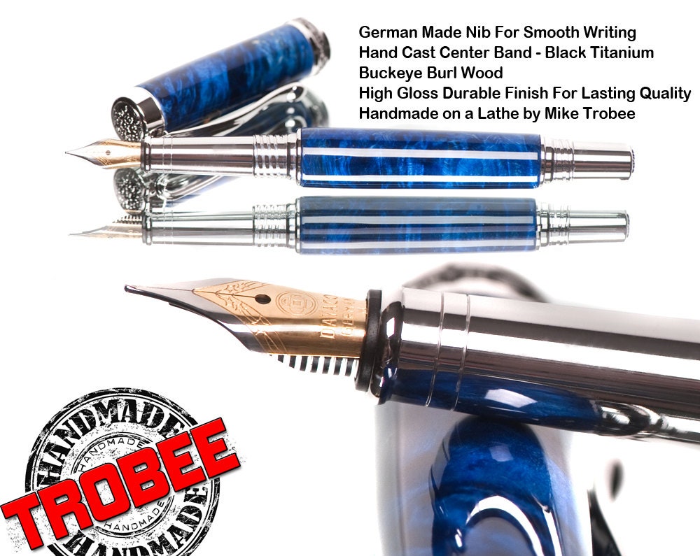 Fine wooden pens custom designed with exotic wood, unique gift idea that will make someone very happy
