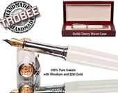 Casein pen (fountain style) - Professionally handcrafted on a lathe to be a work of art