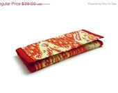 SALE Travel Jewelry Wallet Jewelry Organizer Clutch - Kasbah Persimmon