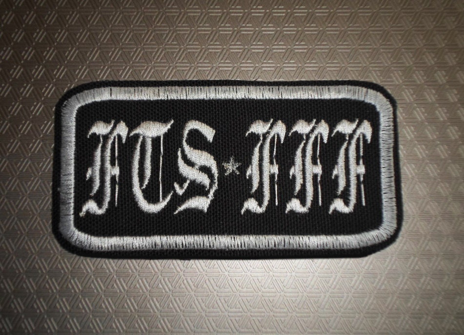 Full Throttle Family, Friends, and Fans Patch 4x2 inch embroidery on canvas