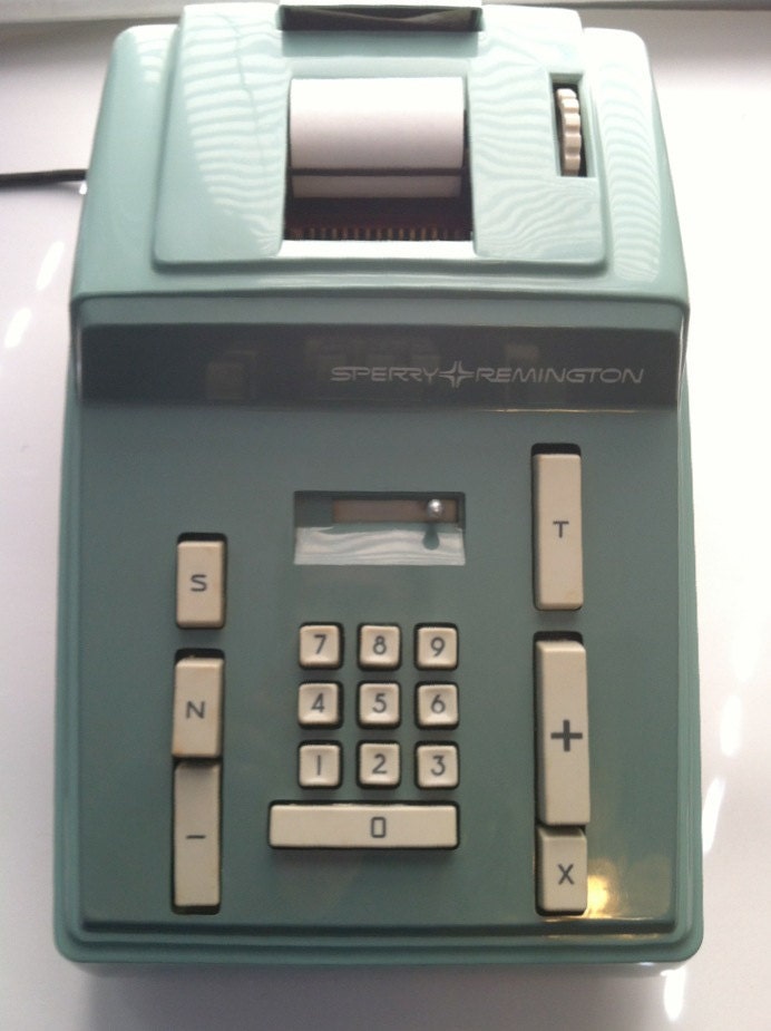 Vintage Sperry Remington adding machine calculator