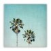 California Photography - teal, aqua decor, palm trees, LA style decor, home decor - "Two For the Sun" - 8x8 Fine Art Photograph