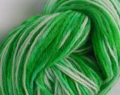 wool yarn hand dyed 100% worsted weight - snow drop