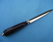 Letter opener paper knife exotic wood woodturning gift protector 24kt gold plate knife