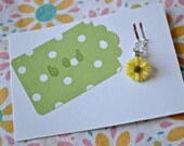 Yellow Daisy Cabochon Necklace