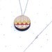 Wooden Photo Locket - Triangles