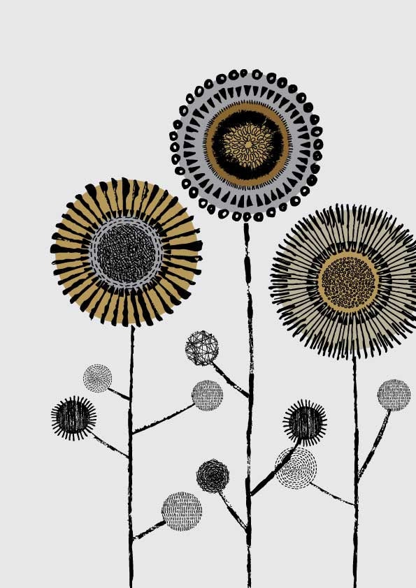 Circle Stems, limited edition giclee print