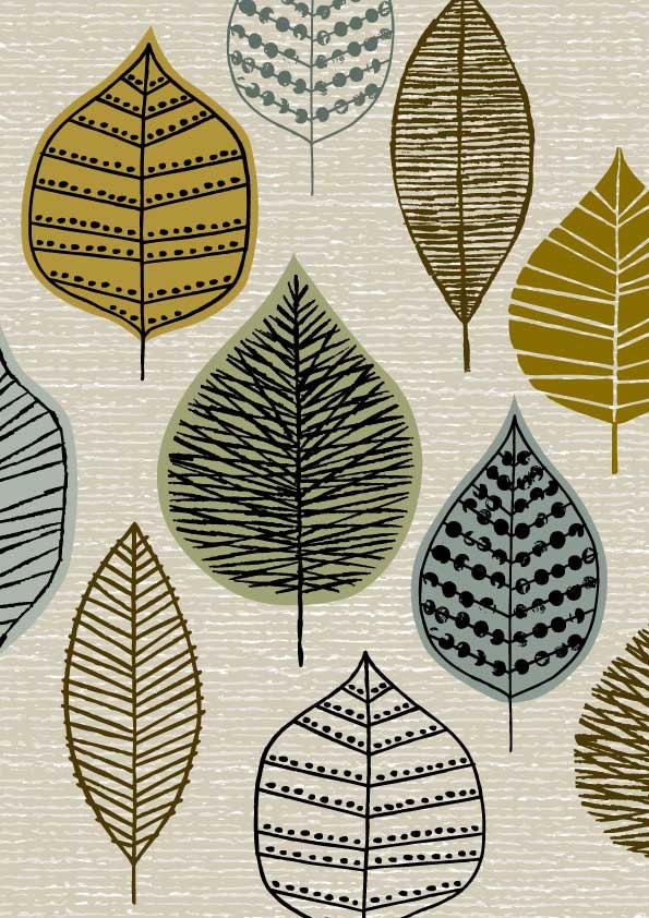 Woodland Leaves, limited edition giclee print