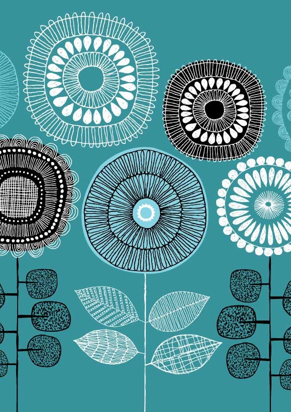 Poster Flowers No3, limited edition giclee print