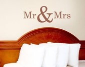 Mr & Mrs Wall Decal