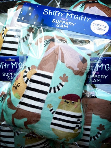Shifty McGifty & Slippery Sam Character Cushion