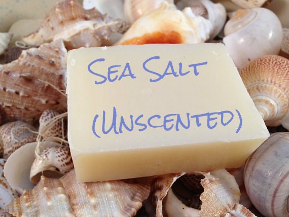FREE SHIPPING w/a item - The Original Sea Salt Soap - All Natural Soap, Handmade Soap UNSCENTED