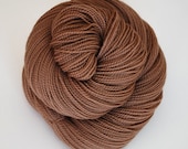 Hand Dyed Sock/Fingering Weight Yarn 436 yards 100% Superwash Merino Naturally Dyed in 'Chestnut'