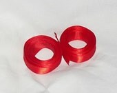 Destash..2 Ribbons...5/8" X 5 yrds / 5/8" X 4 yrds Red