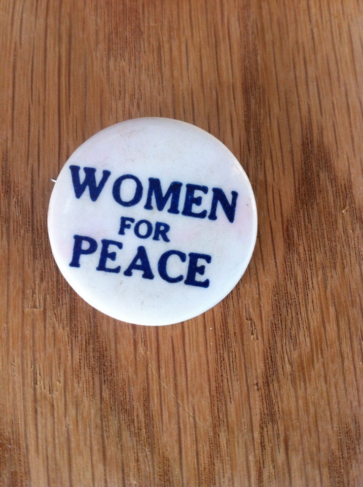 1960s Protest Anti War Pin Women for Peace