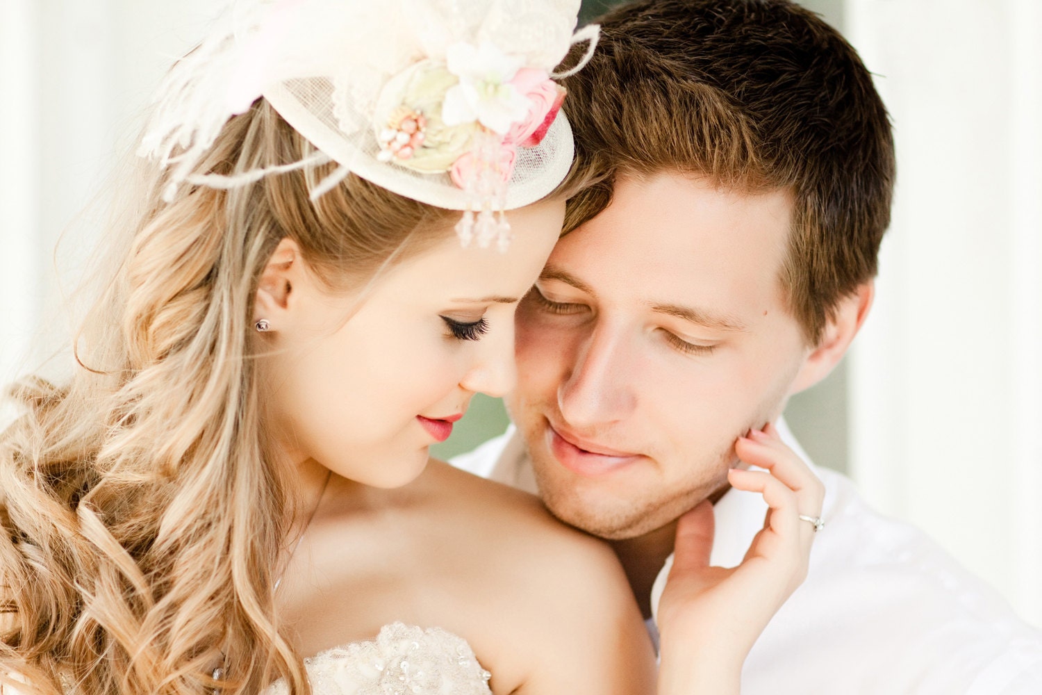 Princess Baroque, inspired flower girl or brides maid mini hat