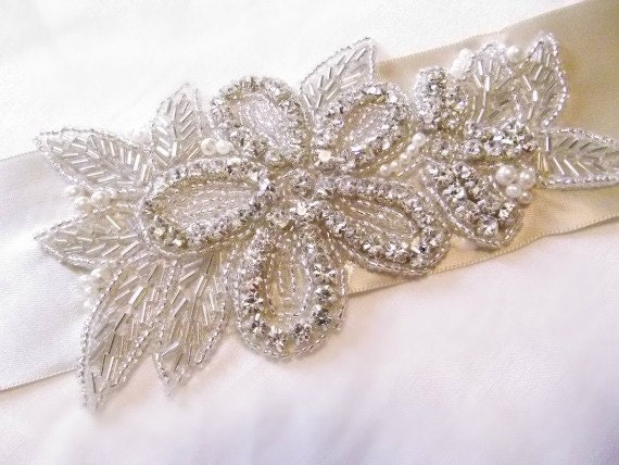 Rhinestone Bridal Sash, Crystal and Rhinestone Bridal Sash, Rhinetone Wedding Belt, Rhinestone Bridal Belt