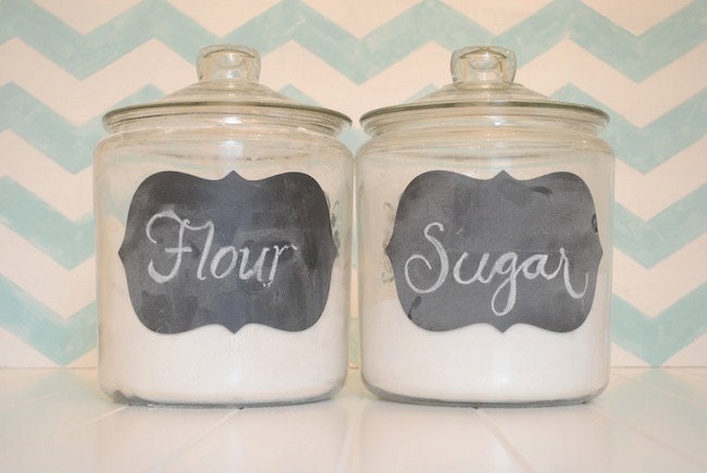 FREE SHIPPING Chalkboard Vinyl Decal Labels Sticker Framed