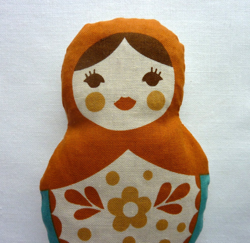 Matryoshka Doll. Orange Lavender Sachet
