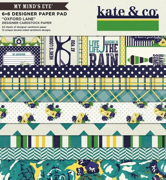 Oxford Lane 6x6 Paper Pad Kate & Co My Mind's Eye