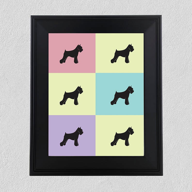 8x10 Dog Art: Schnauzer