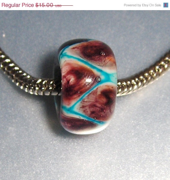 SALE Lampwork Copper Greenand Silver Biagi Troll Beads Style (1)- Troll  Collection - LEteam