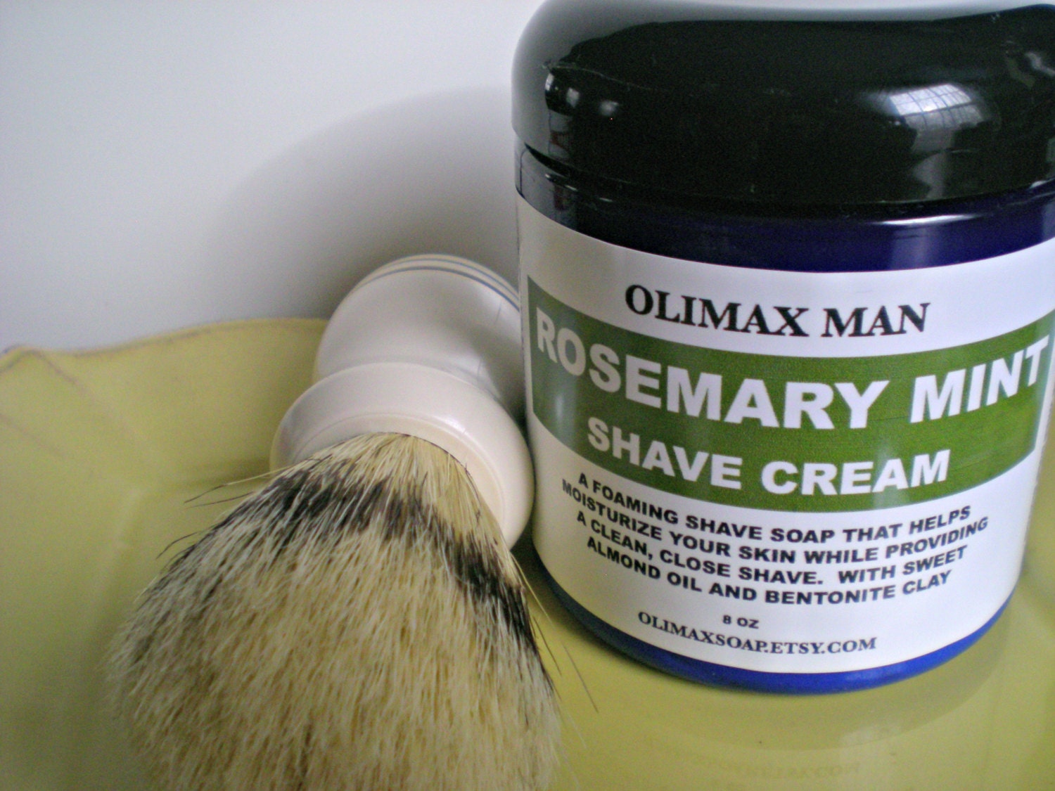 Rosemary Peppermint Shaving Cream Shave Soap 8 oz Mens gifts