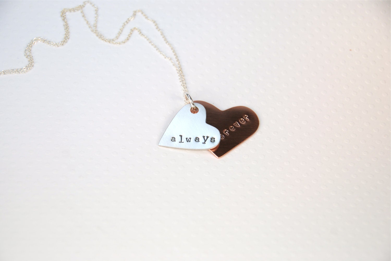 Personalized Word Romantic Valentine Heart Necklace
