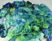Maco Merino fleece, very soft, hand painted fiber for spinning and felting, 4 oz