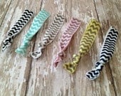 Elastic Hair Tie Chevron Hair Knoties Custom Set