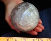 Large Smokey Quartz Crystal Ball with Stand