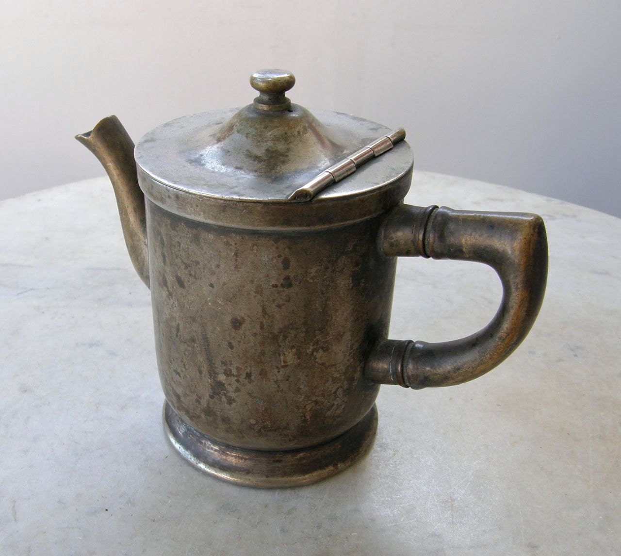 Art Deco Era RESTAURANT TEAPOT Wear-Brite Franklin Hospital Etched Id