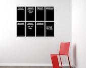 One Week Stacked With Notes Calendar Chalkboard Wall Decal