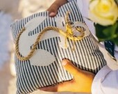 Ring bearer pillow, nautical, rope, anchor