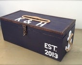 Wedding card box, nautical, beach theme