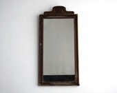 Antique Wall Mirror - Vintage Wood Mirror with Ornate Plaster Detailing - Decorative Mirrors