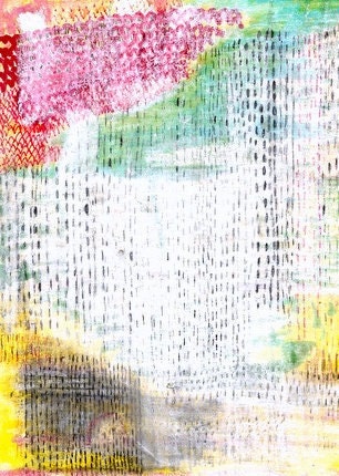 Art Print, Painting, Large 16 x 20, Summer Rain