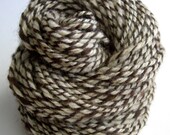 Handspun Yarn - Wild Beauty, CVM wool, baby Alpaca, undyed, organic, 3-ply, heavy worsted weight
