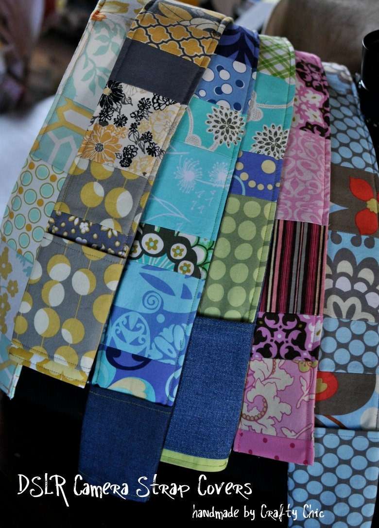 DSLR Padded Camera Strap Cover-Amy Butler Lotus Prints Made to Order