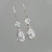 Crystal Bridal Earrings, Crystal Wedding earrings, Crystal earrings, Wedding Jewelry, Bridal Jewelry, Alicia Crystal Earrings