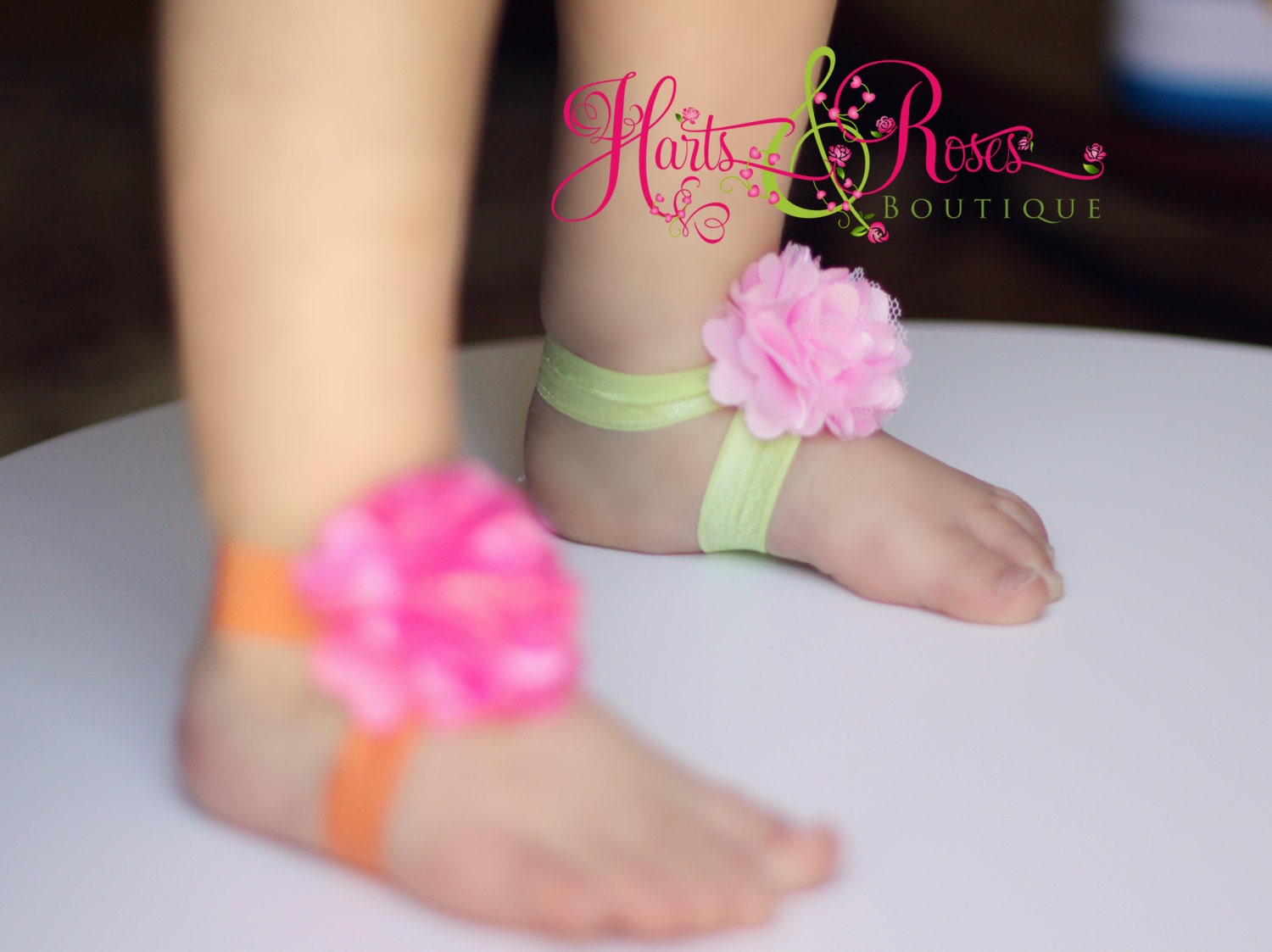 Baby Shoes-Baby Barefoot Sandals-Baby Sandals-Flower Sandals-Barefoot Baby Sandal-Barefoot-Newborn Shoes-Toddler Sandals-Shoes-Spring Summer
