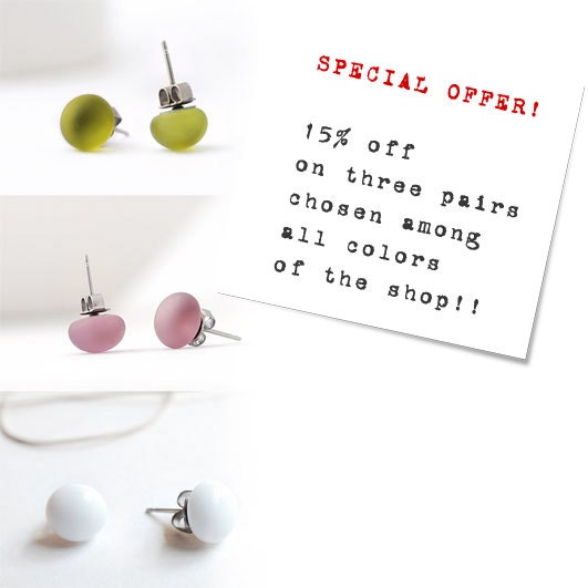 Earring studs Special Offer 15% off