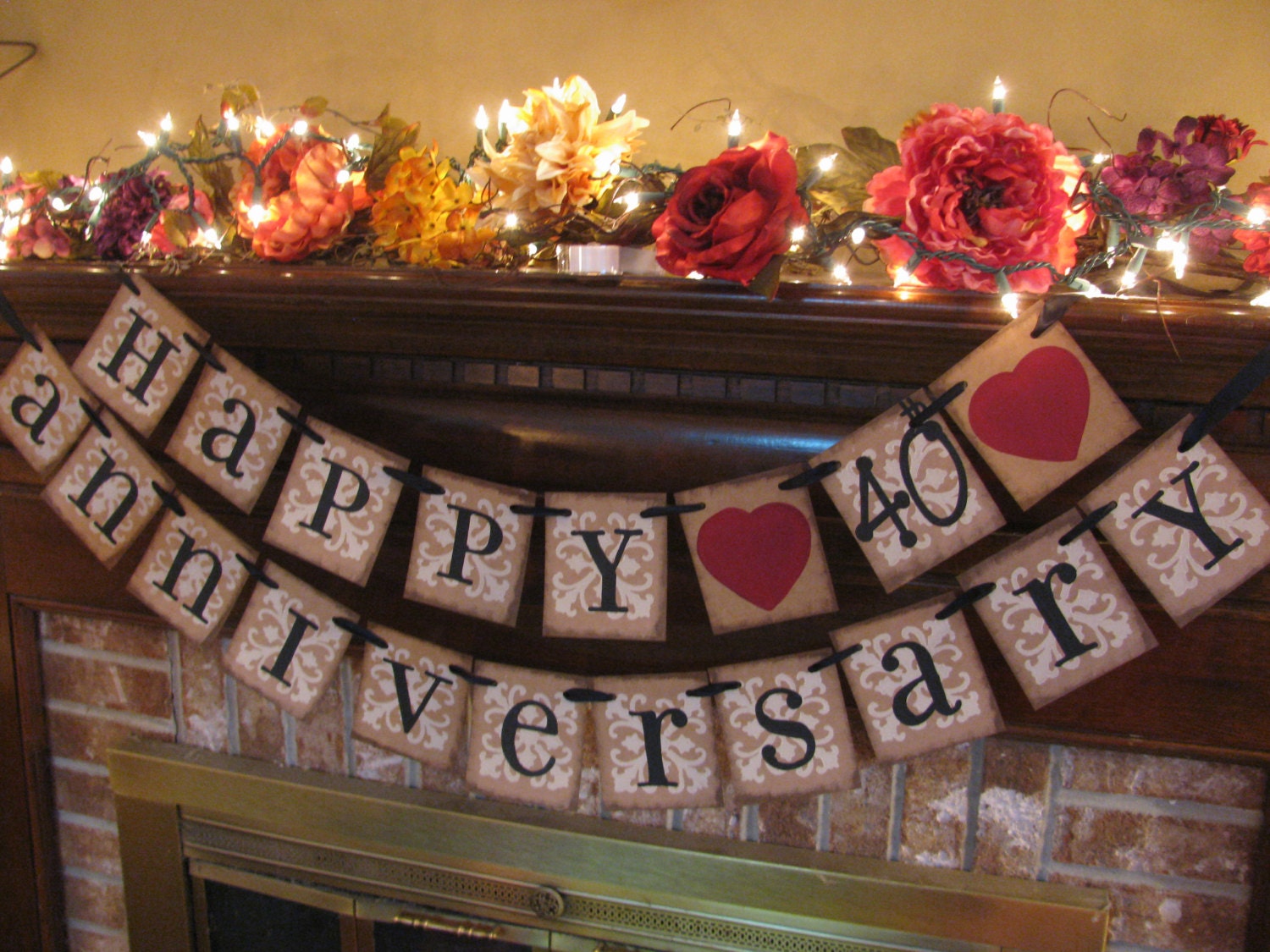 Silver Wedding Anniversary Banner Can Custom Heart, Ribbon to Silver  25th Anniversary Decoration