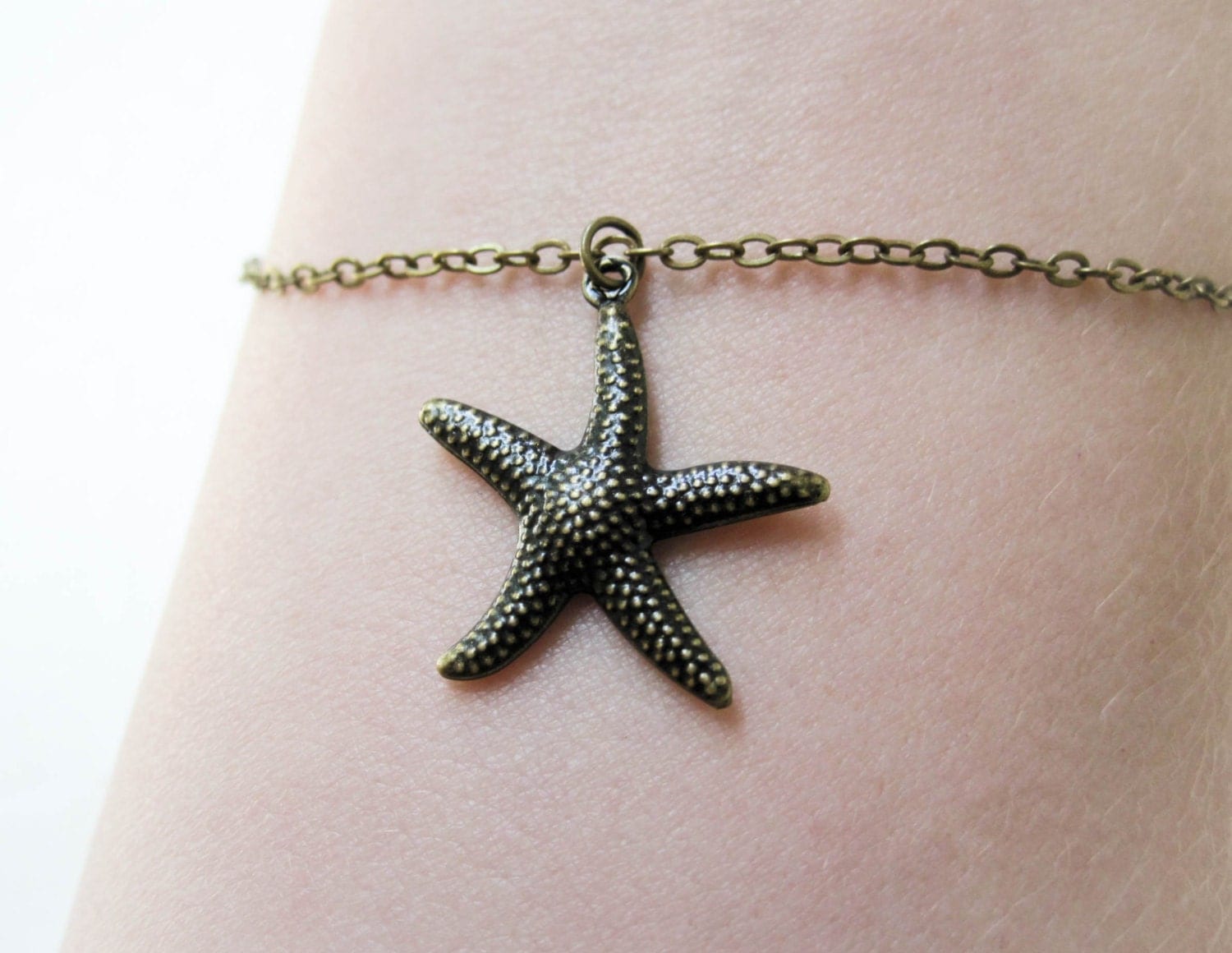 Starfish Bracelet - Bronze - Summer Fashion - Beach Jewelry - Sea Star Bracelet - Nautical Jewelry