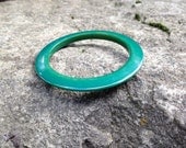 Forest Green Vintage Bakelite Bangle bakelite Bracelet